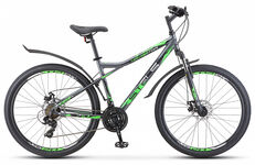 Велосипед 27,5" STELS Navigator 710 MD (18" Антрацитовый/зелёный/чёрный), арт. V020
