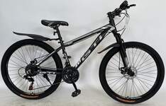 Велосипед 26" GTI MA260D черный серебристый 14" MA260D-BK/SR-14