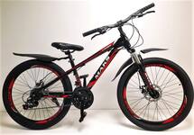 Велосипед 24" ТМ MAKS CROSS MD рама 13" черно/красный (111659)