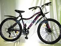 Велосипед 24" ТМ MAKS BASKA V рама 16" черно/розовый