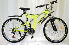 Велосипед 20" TM MAKS RUNNER DISK двух.подвес рама 13 желтый